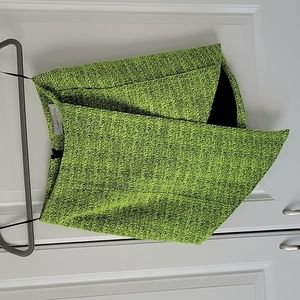 finders KEEPERS mini skirt with layered front flap size XS in lime green